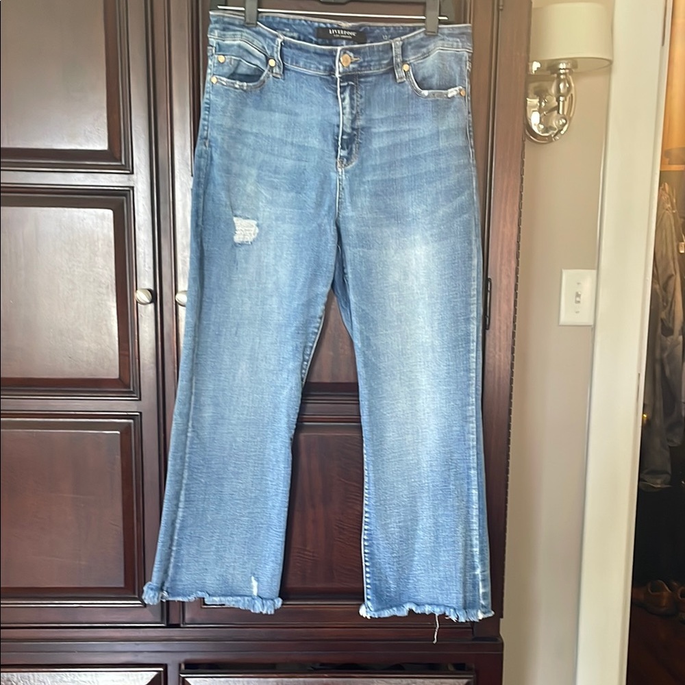 Liverpool Blue Ankle Cropped Jeans - Picture 3 of 6